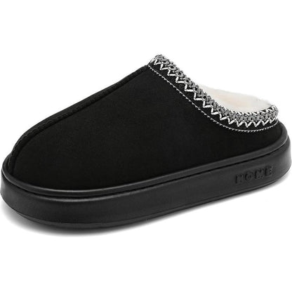 Women’s Cozy Suede Winter Slippers — Plush Warm Lining, Anti-Slip Sole