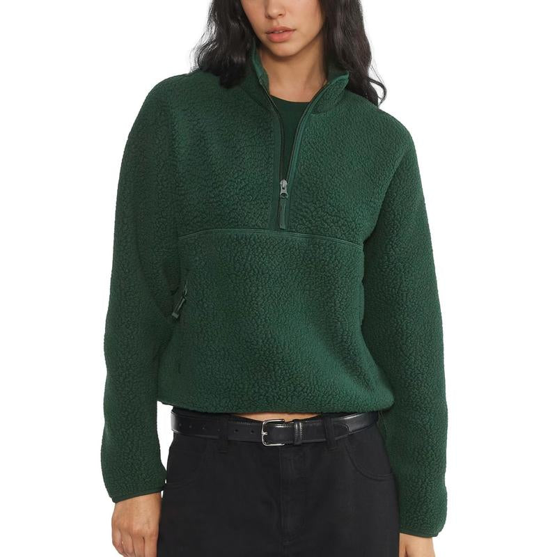 Women's Quarter-Zip Teddy Fleece Pullover