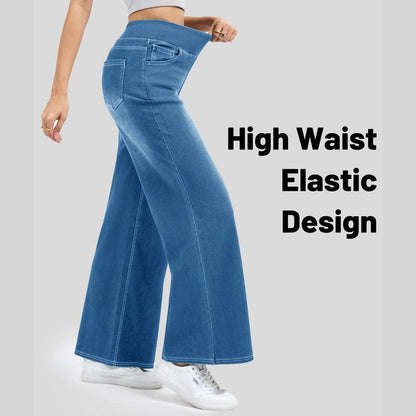 Flex-Fit Wide-Leg Jeans