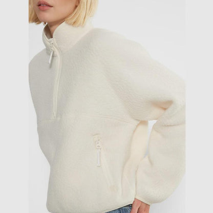 Women's Quarter-Zip Teddy Fleece Pullover