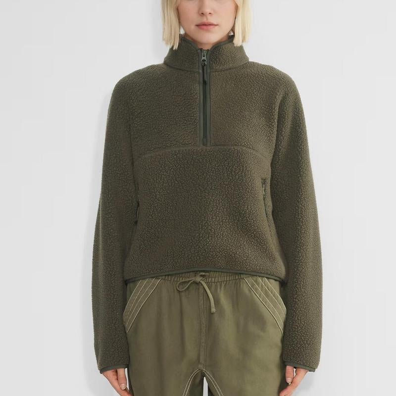 Women's Quarter-Zip Teddy Fleece Pullover