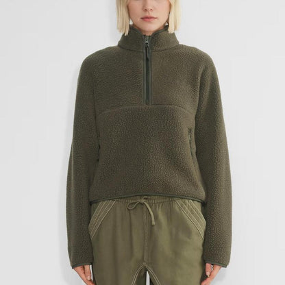 Women's Quarter-Zip Teddy Fleece Pullover
