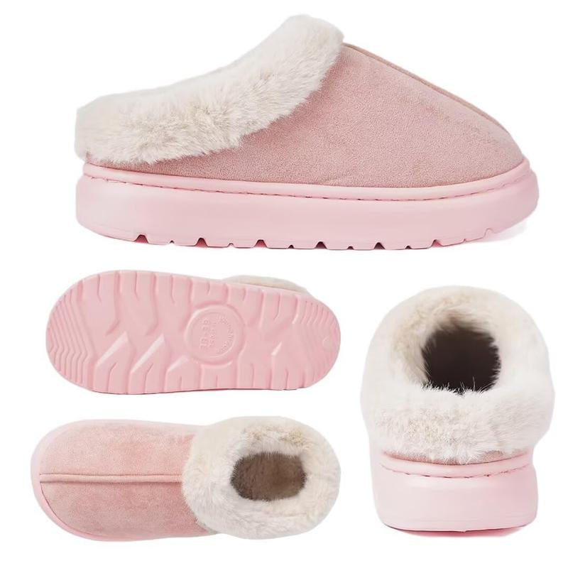 Women’s Cozy Suede Winter Slippers — Plush Warm Lining, Anti-Slip Sole