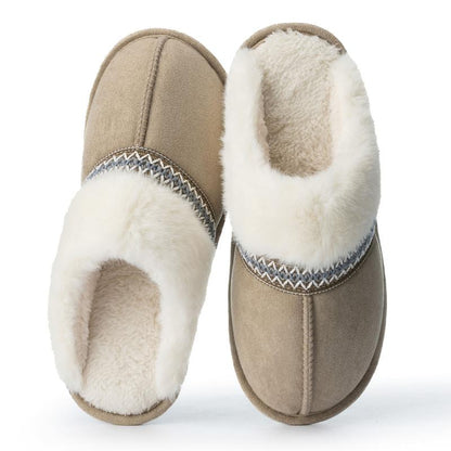 Women's Faux Shearling Lined Scuff Slippers