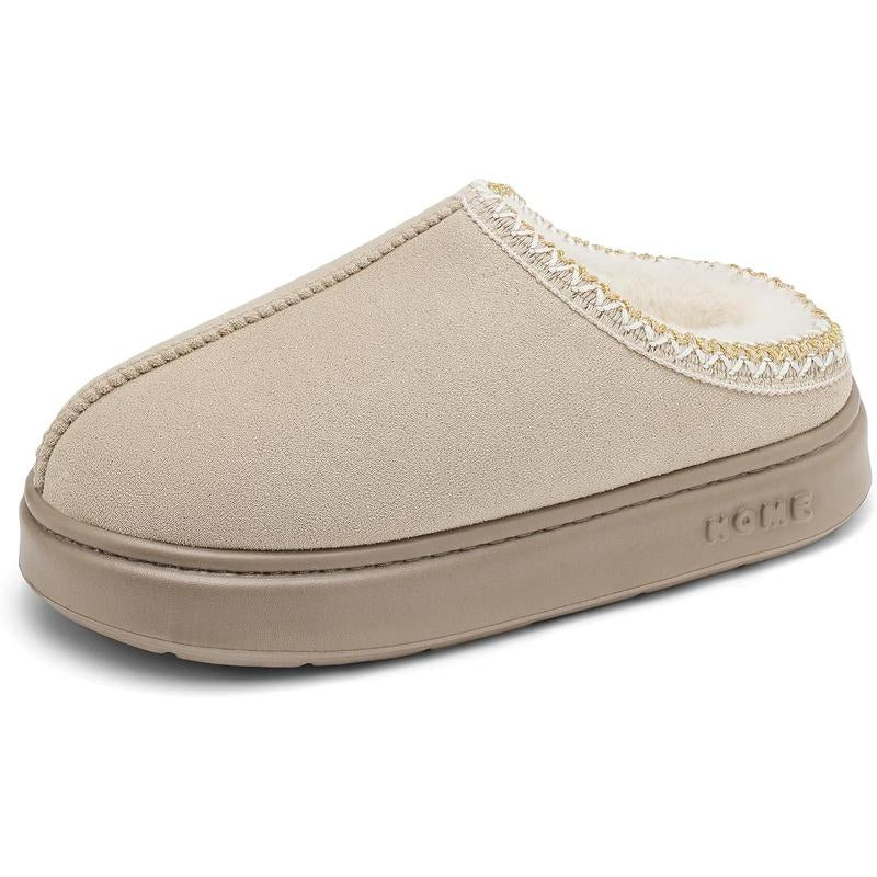 Women’s Cozy Suede Winter Slippers — Plush Warm Lining, Anti-Slip Sole