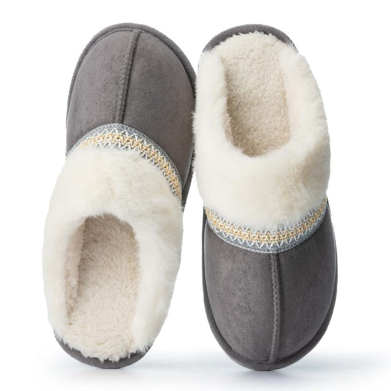Women's Faux Shearling Lined Scuff Slippers